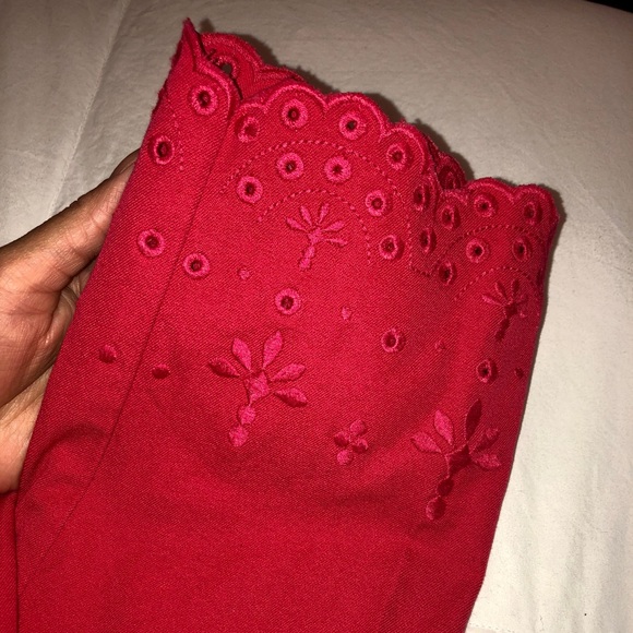 Skinny Ankle Bright Pink Pants - Picture 3 of 6